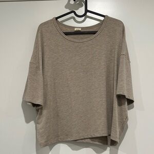 Wilfred Taupe Crop Shirt, Size L